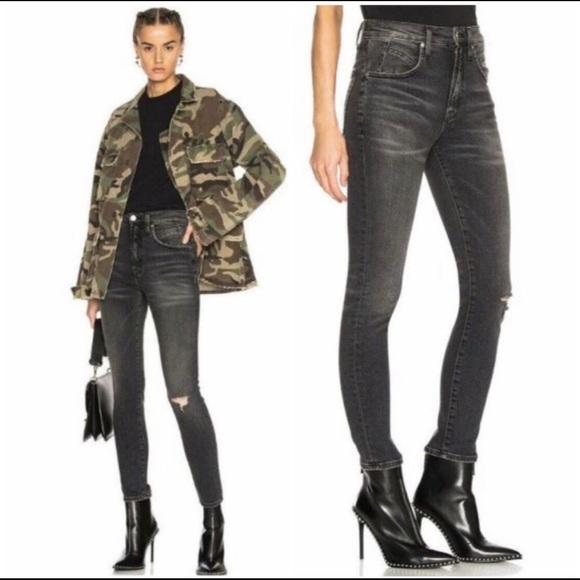 Adaptation Seamed Skinny Dazed Distressed Jeans, sz. 25 - Picture 5 of 6